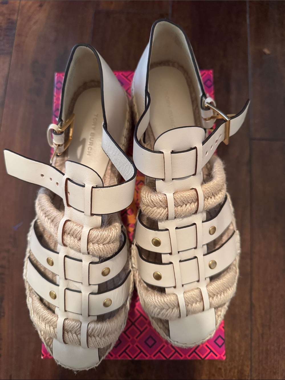 Tory Burch Fisherman Espadrille Platform Sandals with Braided Rope Detail